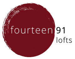 A red circle with the word fourteen in white.